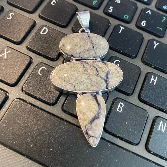 TIFFANY JASPER Pendant!!! Handmade Ethnic jewelry!!!! - Picture 3 of 9